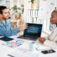 Website Design Experts discussing over SEO strategies